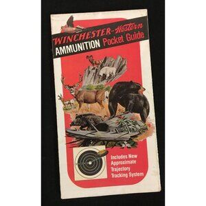 WINCHESTER-WESTERN Ammunition Pocket Guide, Charts for Shotgun, Rifles, Handguns
